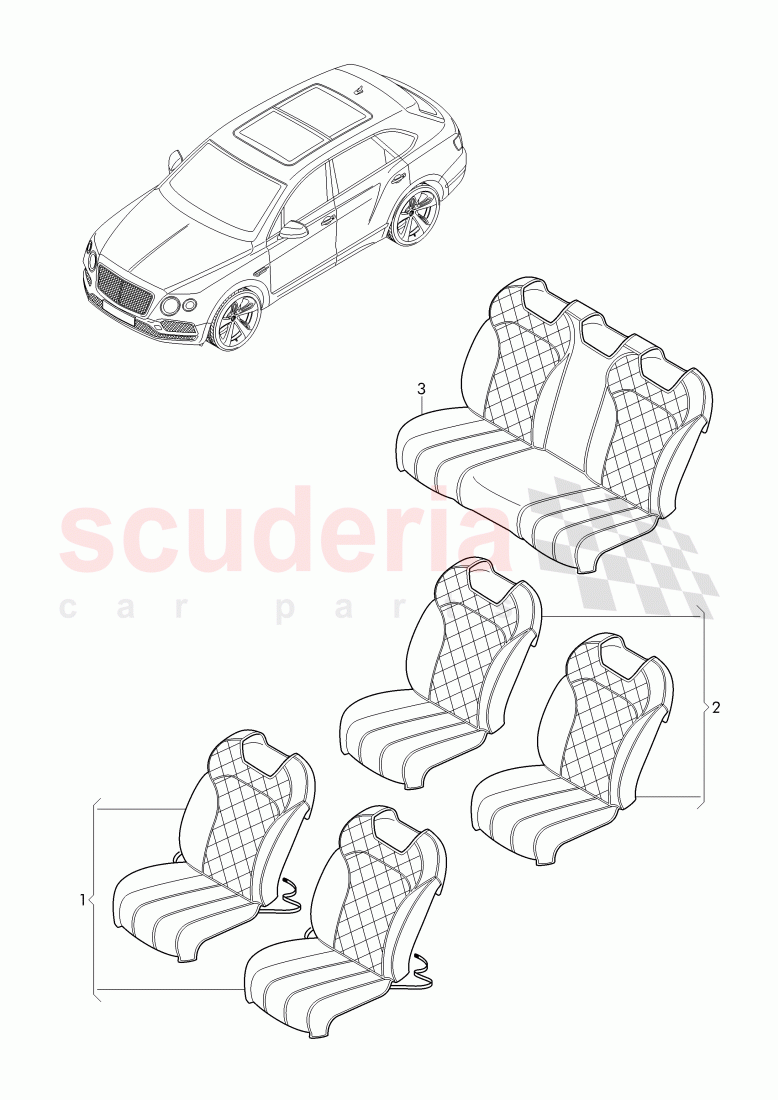 Original Accessories, Seat cover of Bentley Bentley Bentayga (2015-2020)