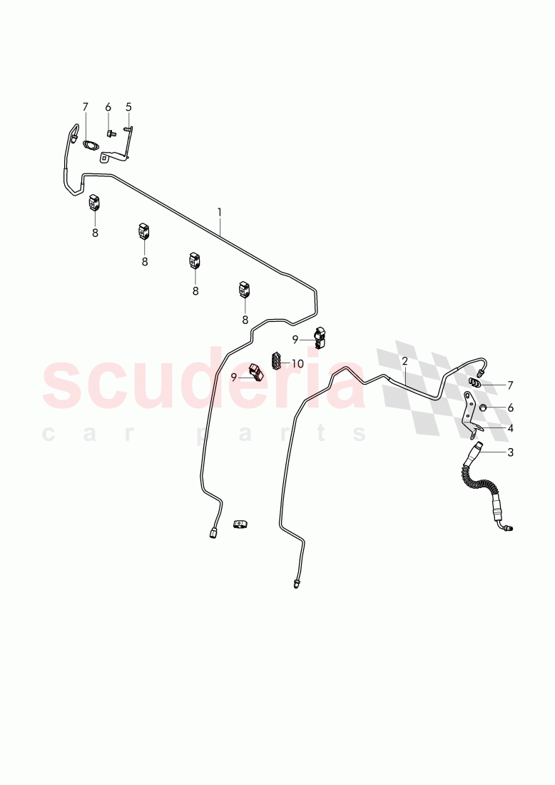 brake line, brake hose of Bentley Bentley Continental Supersports Convertible (2017+)