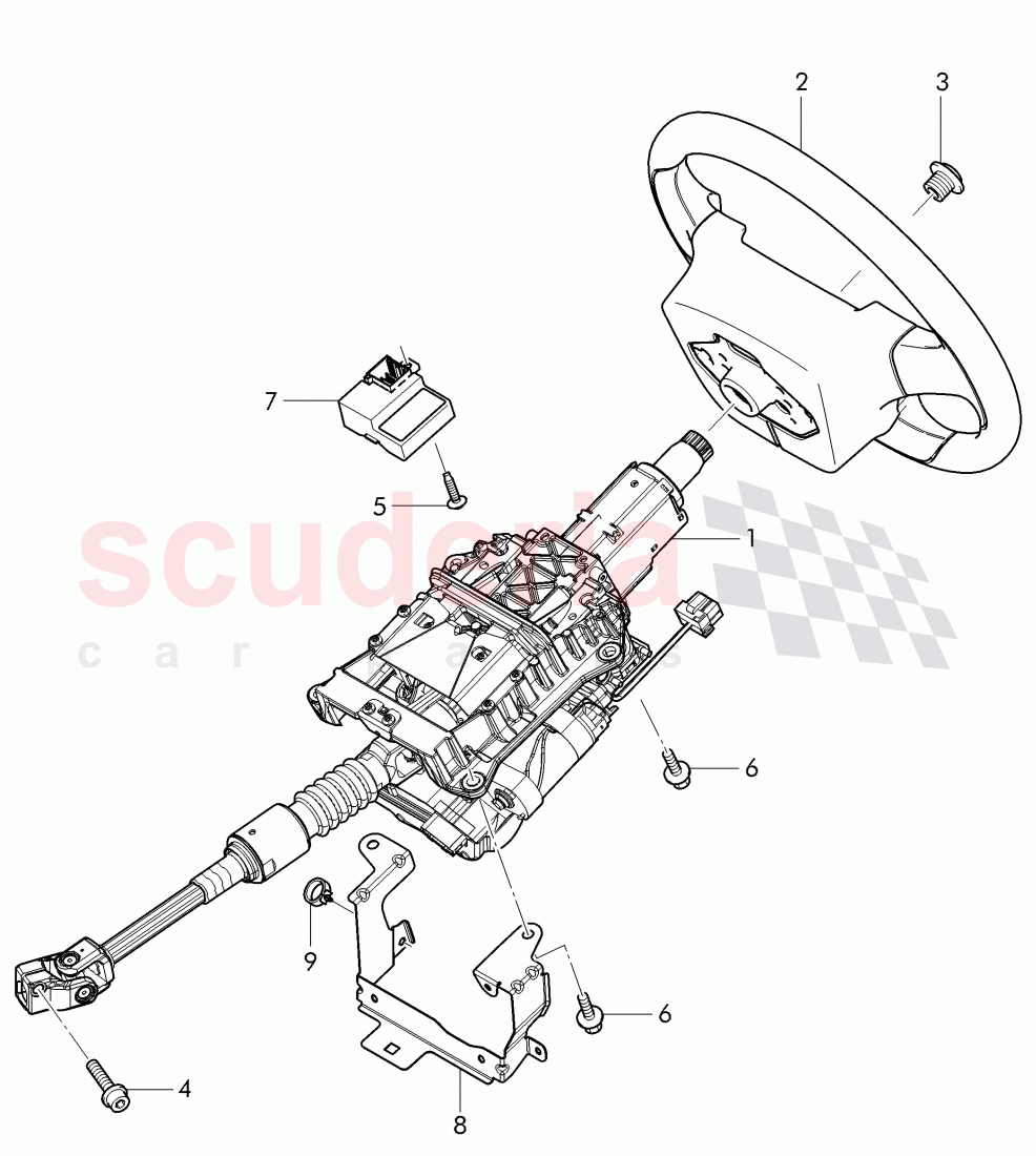steering column, steering wheel of Bentley Bentley Continental Supersports (2017+)