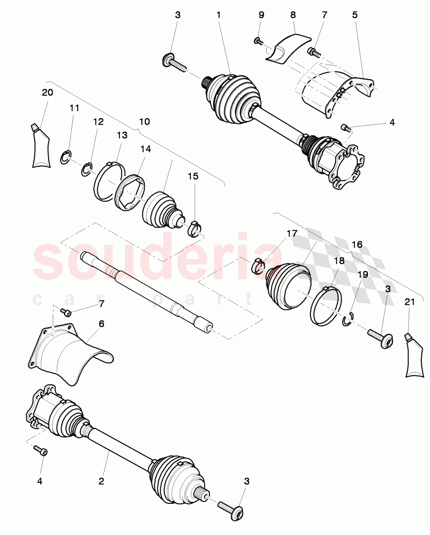 drive shaft, for automatic transmission of Bentley Bentley Continental GTC (2011+)
