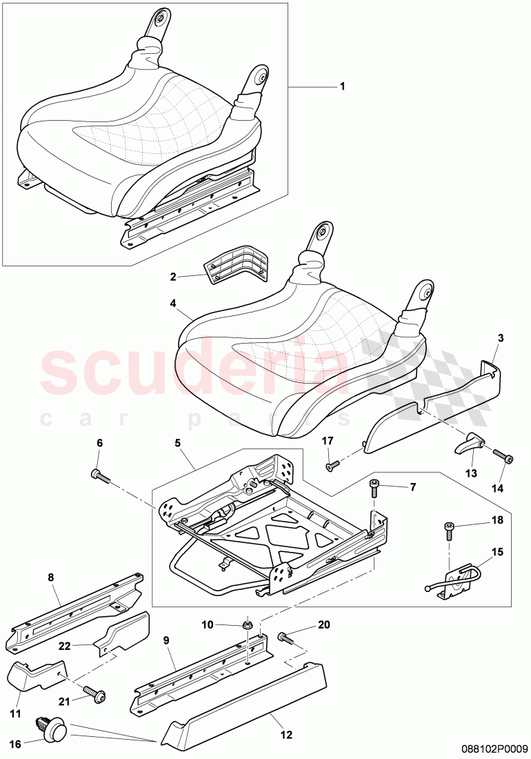 seat support of Bentley Bentley Continental Supersports (2009-2011)