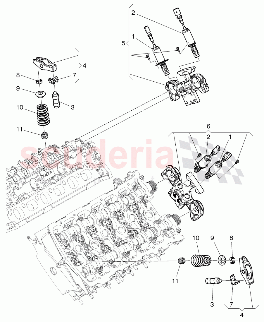 camshaft adjuster unit, cam follower of Bentley Bentley Continental GTC (2006-2010)