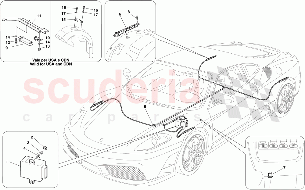 TYRE PRESSURE MONITORING SYSTEM -Optional- of Ferrari Ferrari 430 Scuderia