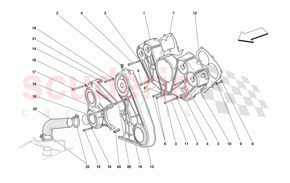 ENGINE COVERS of Ferrari Ferrari 550 Barchetta