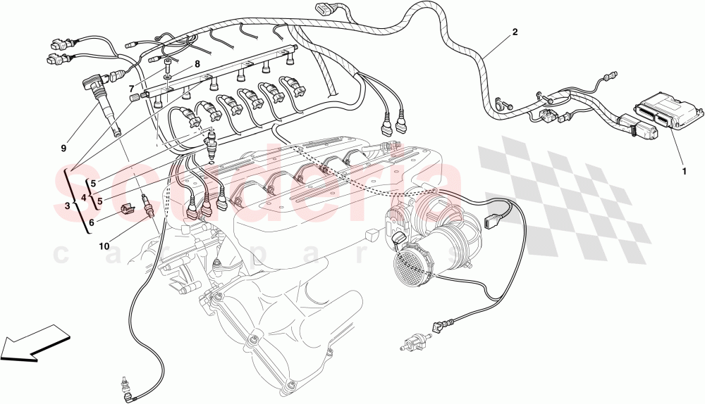 INJECTION - IGNITION SYSTEM of Ferrari Ferrari 599 GTB Fiorano