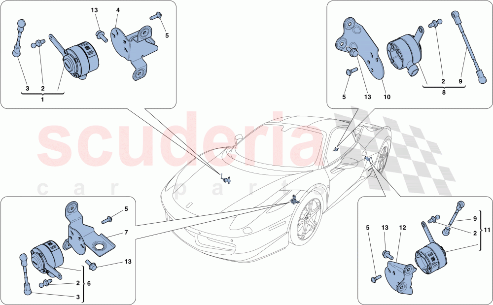 ELECTRONIC MANAGEMENT (SUSPENSION) of Ferrari Ferrari 458 Italia