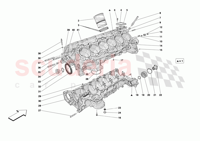 CRANKCASE of Ferrari Ferrari 12Cilindri Spider