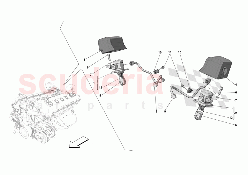 FUEL PUMPS of Ferrari Ferrari 12Cilindri Spider