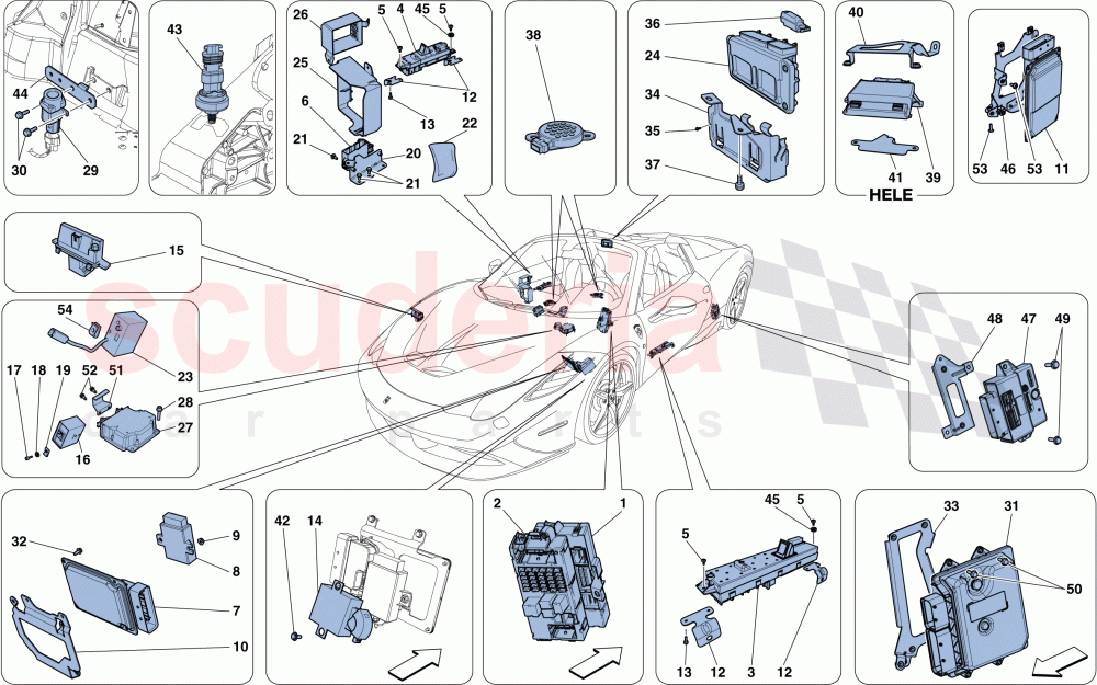 VEHICLE ECUs of Ferrari Ferrari 458 Speciale Aperta