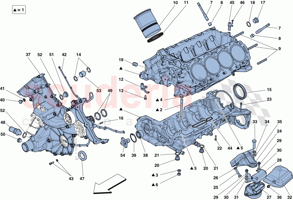 CRANKCASE of Ferrari Ferrari 458 Spider