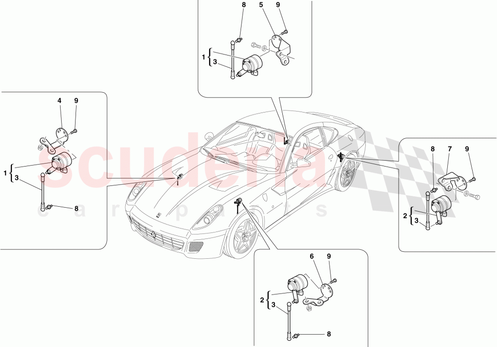 MOTION SENSOR of Ferrari Ferrari 599 GTB Fiorano