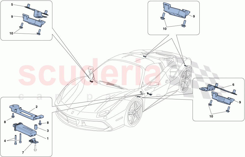 TYRE PRESSURE MONITORING SYSTEM of Ferrari Ferrari 488 Spider