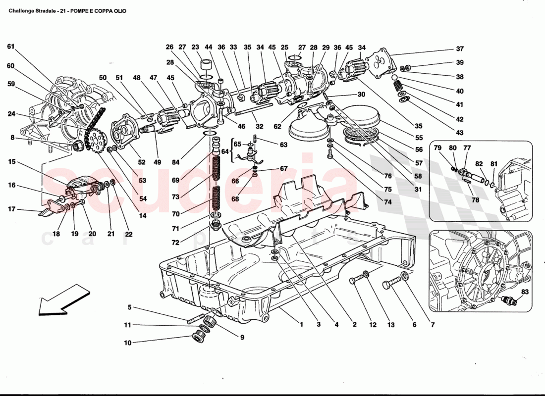 PUMPS AND OILSUMP of Ferrari Ferrari 360 Challenge Stradale