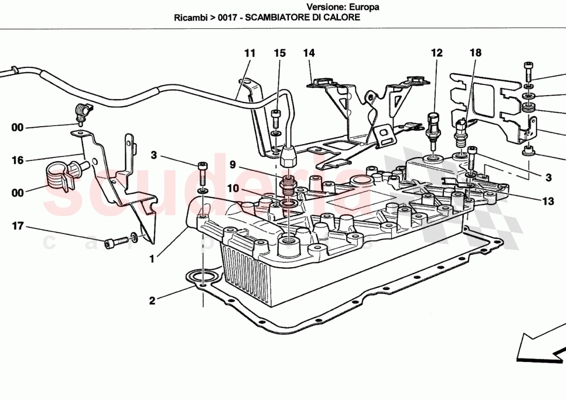 HEAT EXCHANGER of Ferrari Ferrari California (2008-2011)