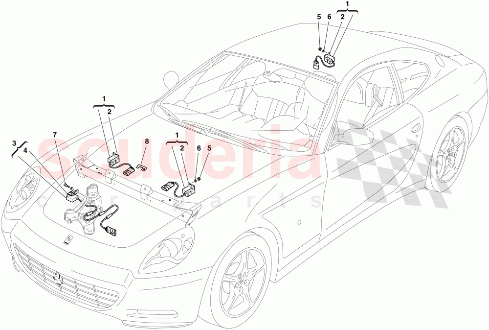 ACCELERATION SENSORS of Ferrari Ferrari 612 Sessanta