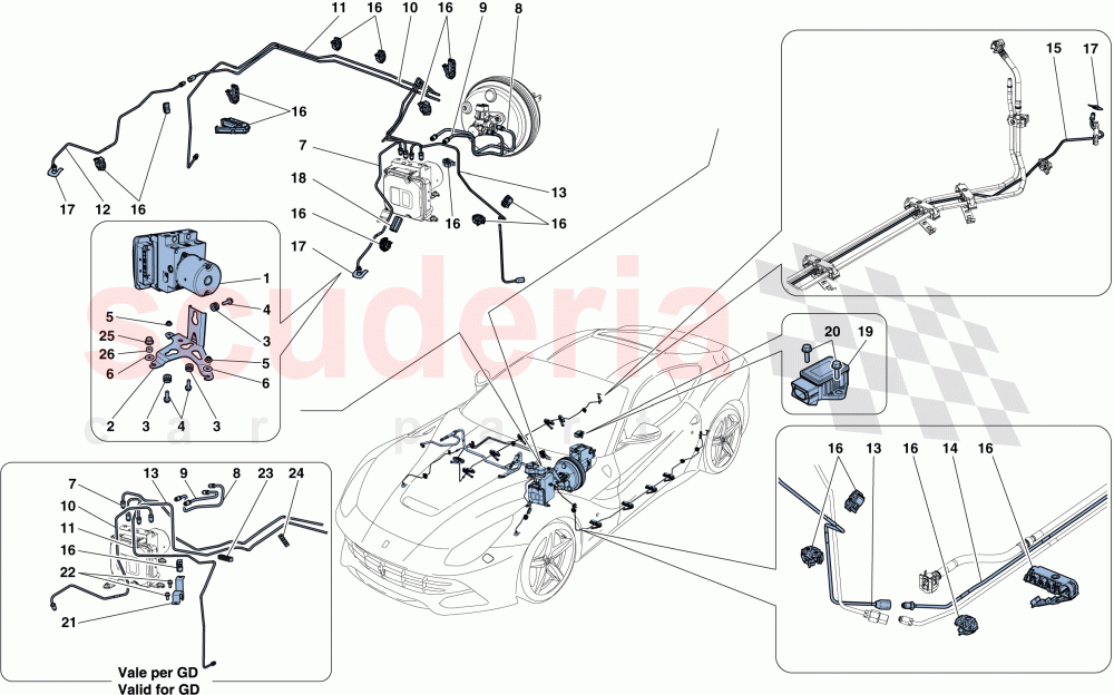 BRAKE SYSTEM of Ferrari Ferrari F12 Berlinetta