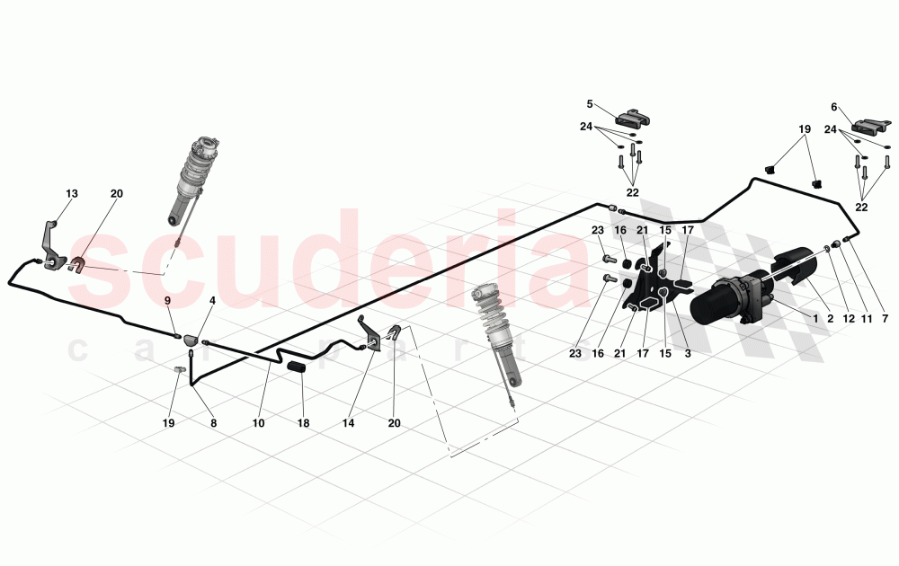 LIFTING THE VEHICLE of Ferrari Ferrari LaFerrari