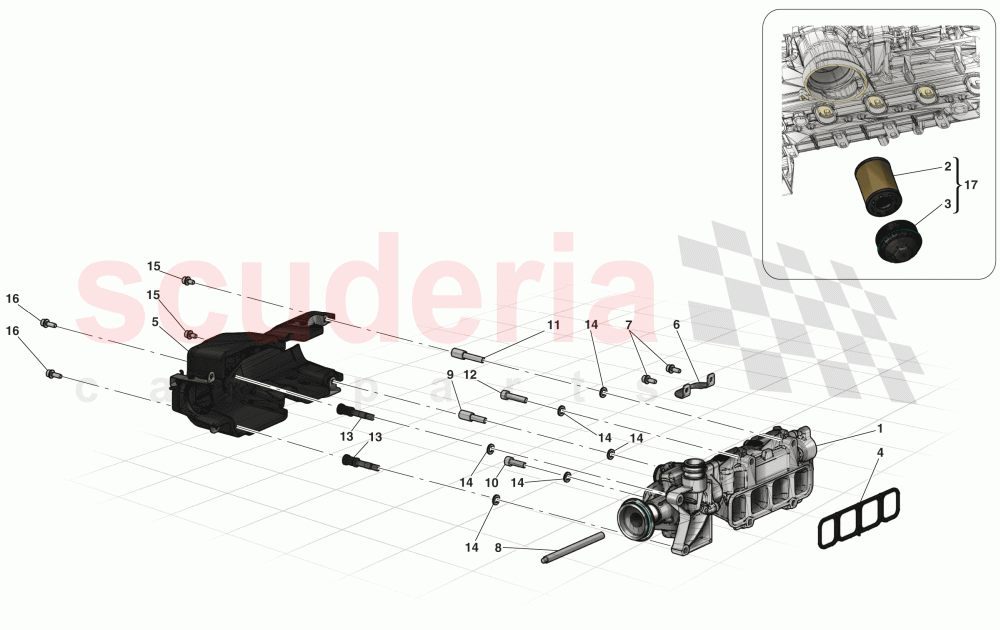 OIL PUMP of Ferrari Ferrari LaFerrari