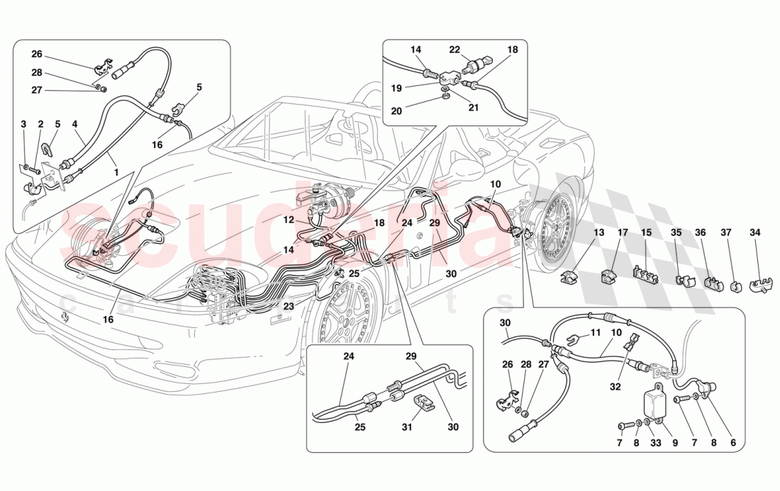 BRAKE SYSTEM -Not for GD- of Ferrari Ferrari 550 Barchetta