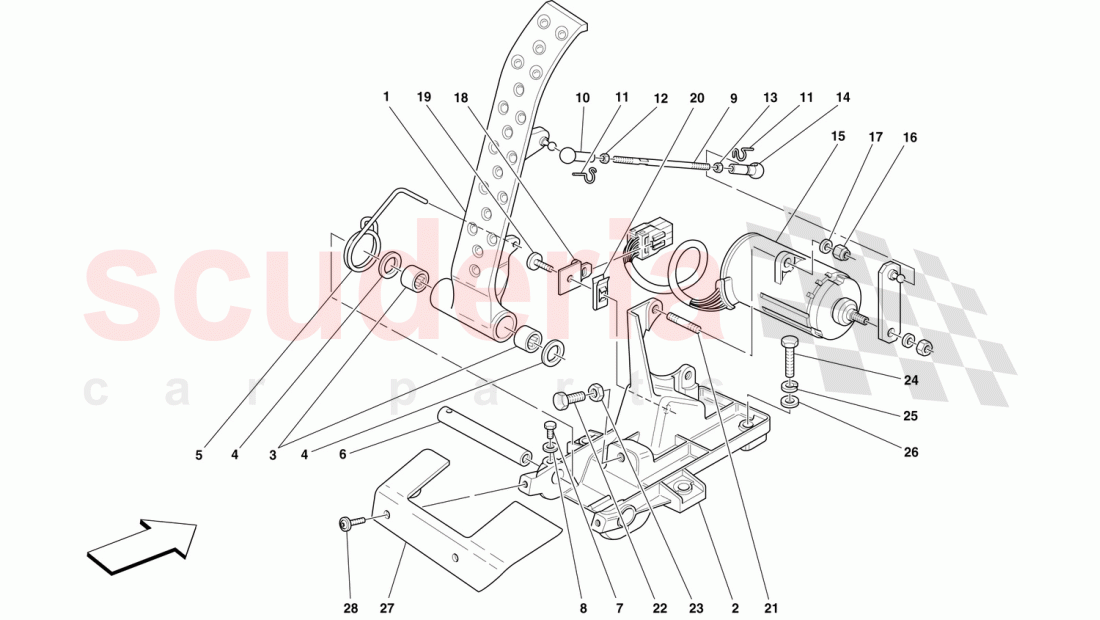 ELECTRONIC ACCELERATOR PEDAL of Ferrari Ferrari 360 Challenge (2000)