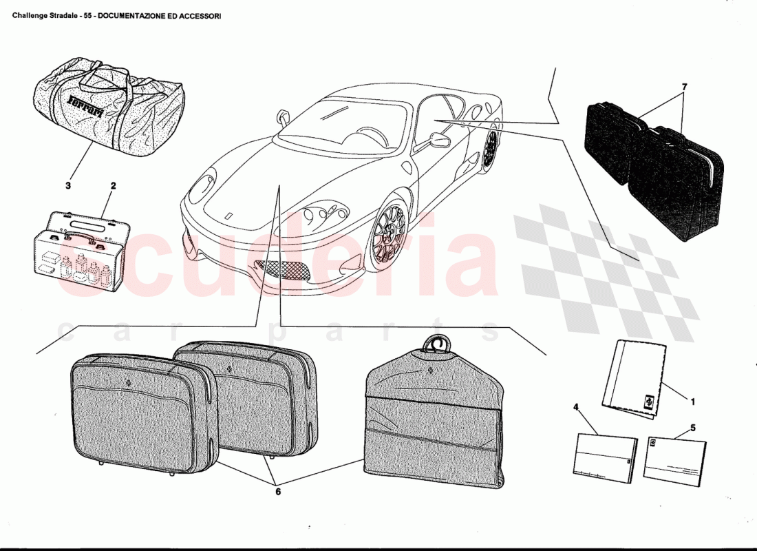 DOCUMENTATION AND ACCESSORIES of Ferrari Ferrari 360 Challenge Stradale