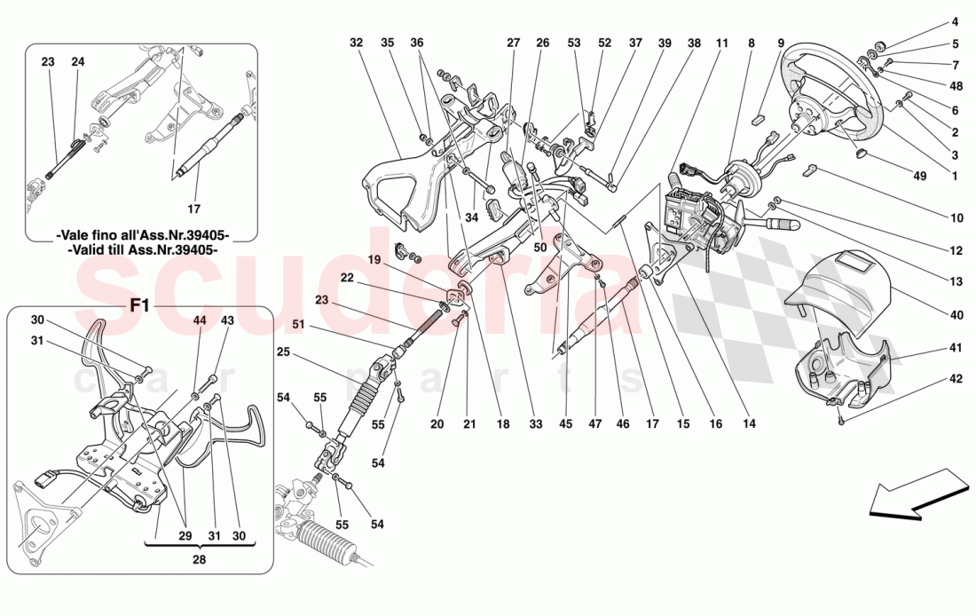 STEERING COLUMN of Ferrari Ferrari 360 Spider