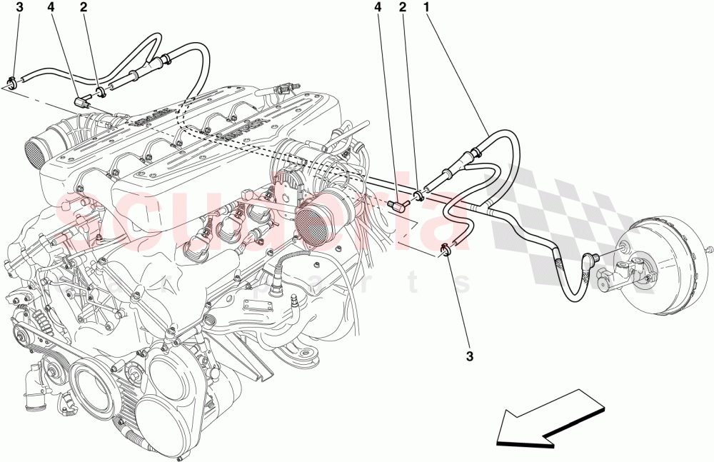 POWER STEERING SYSTEM of Ferrari Ferrari 599 GTB Fiorano