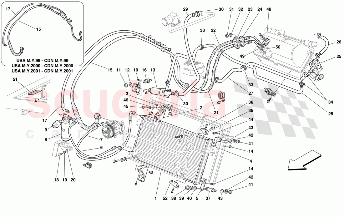 AIR CONDITIONING SYSTEM of Ferrari Ferrari 550 Maranello