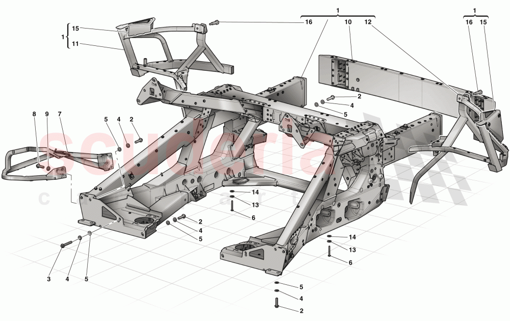 REAR SUBCHASSIS of Ferrari Ferrari LaFerrari