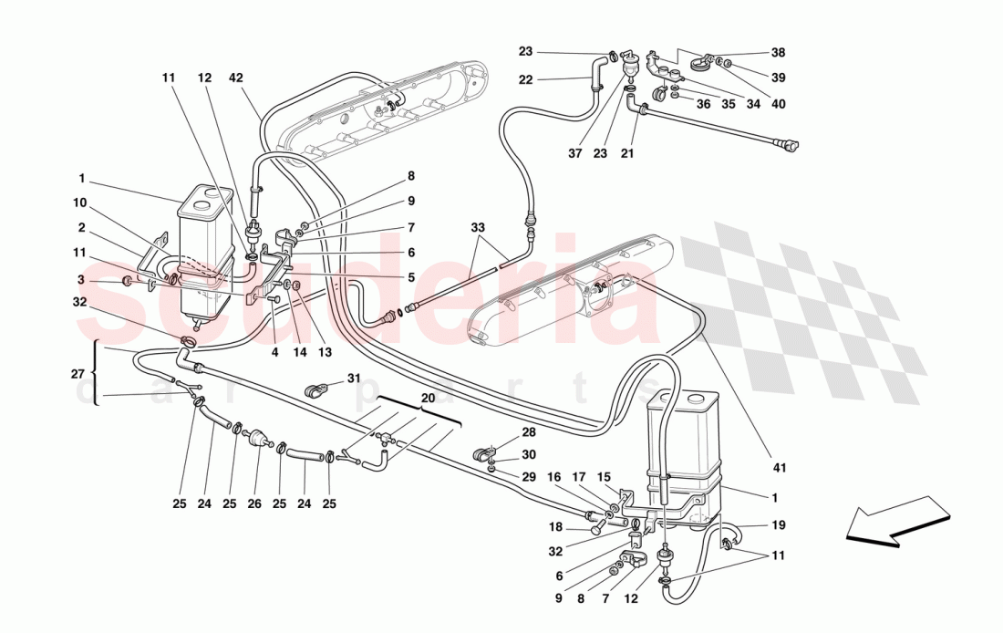 ANTIEVAPORATION DEVICE -Not for USA and CDN- of Ferrari Ferrari 550 Barchetta