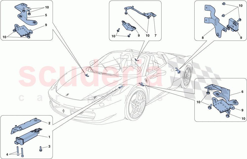 TYRE PRESSURE MONITORING SYSTEM of Ferrari Ferrari 458 Spider