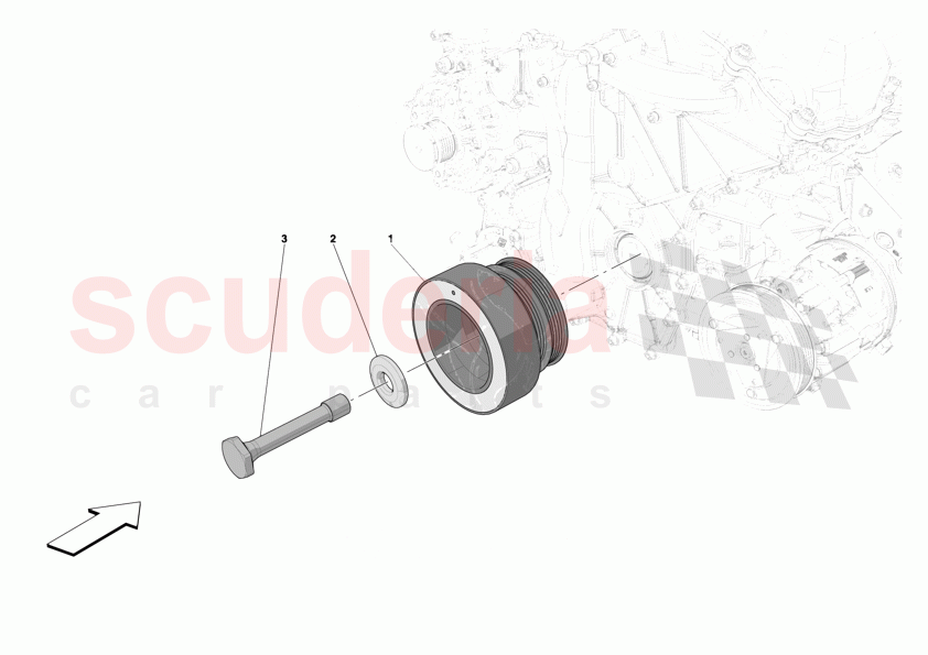 TORSION DAMPER of Ferrari Ferrari 12Cilindri