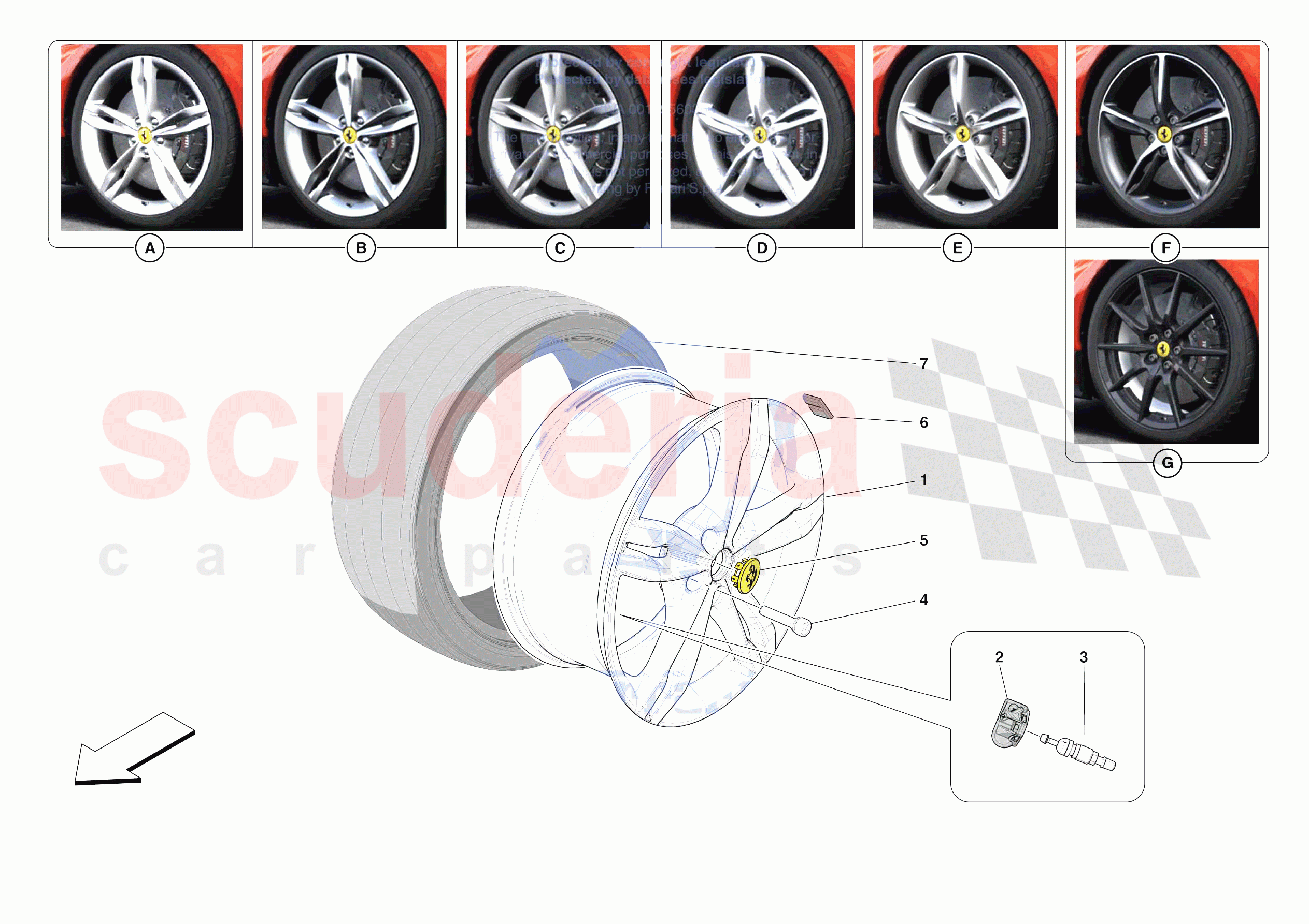 COMPLETE WHEELS of Ferrari Ferrari 296 GTB Europe