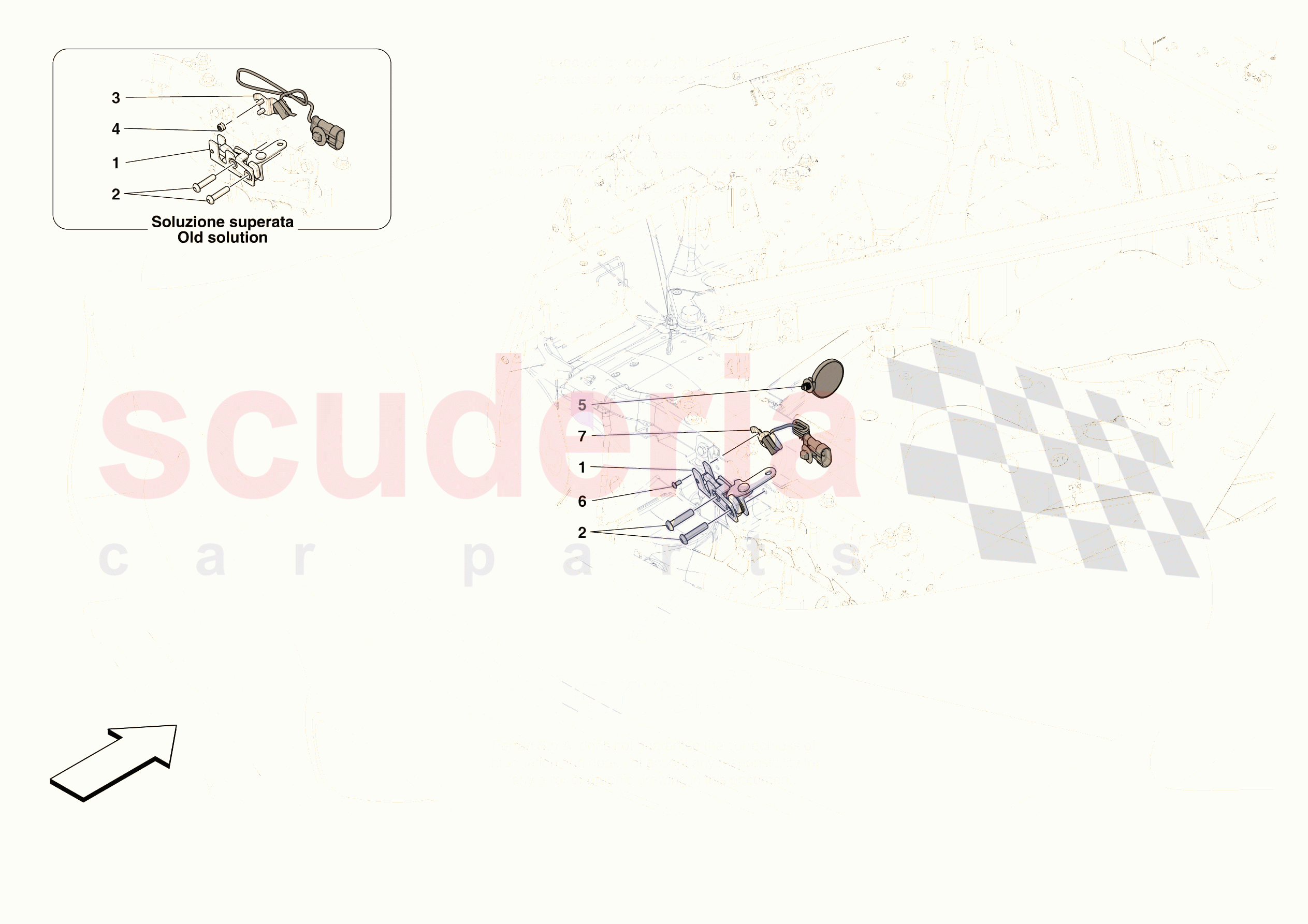 REAR LID LOCK of Ferrari Ferrari 296 GTB USA