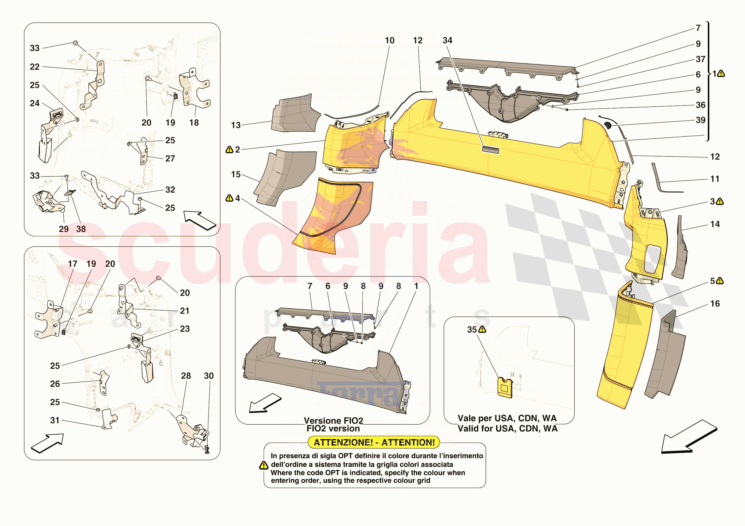 OTHER INTERIOR TRIM ELEMENTS of Ferrari Ferrari 296 GTB USA