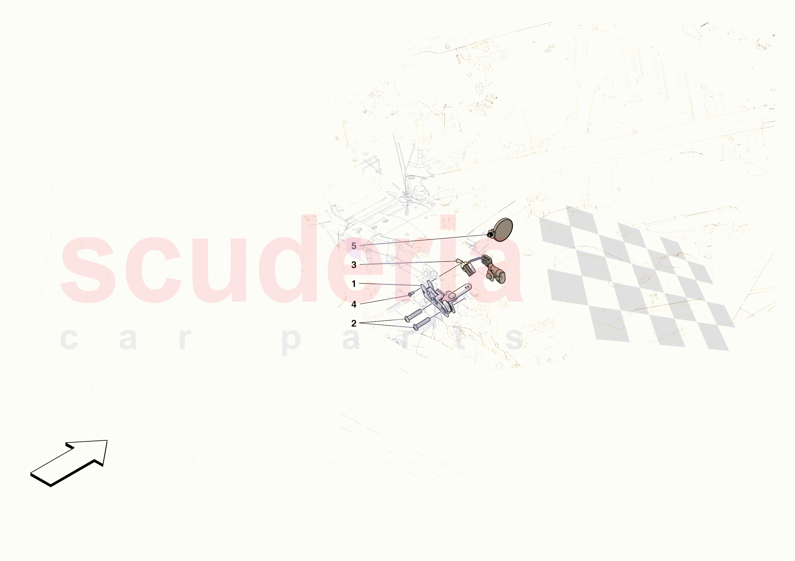 REAR LID LOCK of Ferrari Ferrari 296 GTS Europe RH