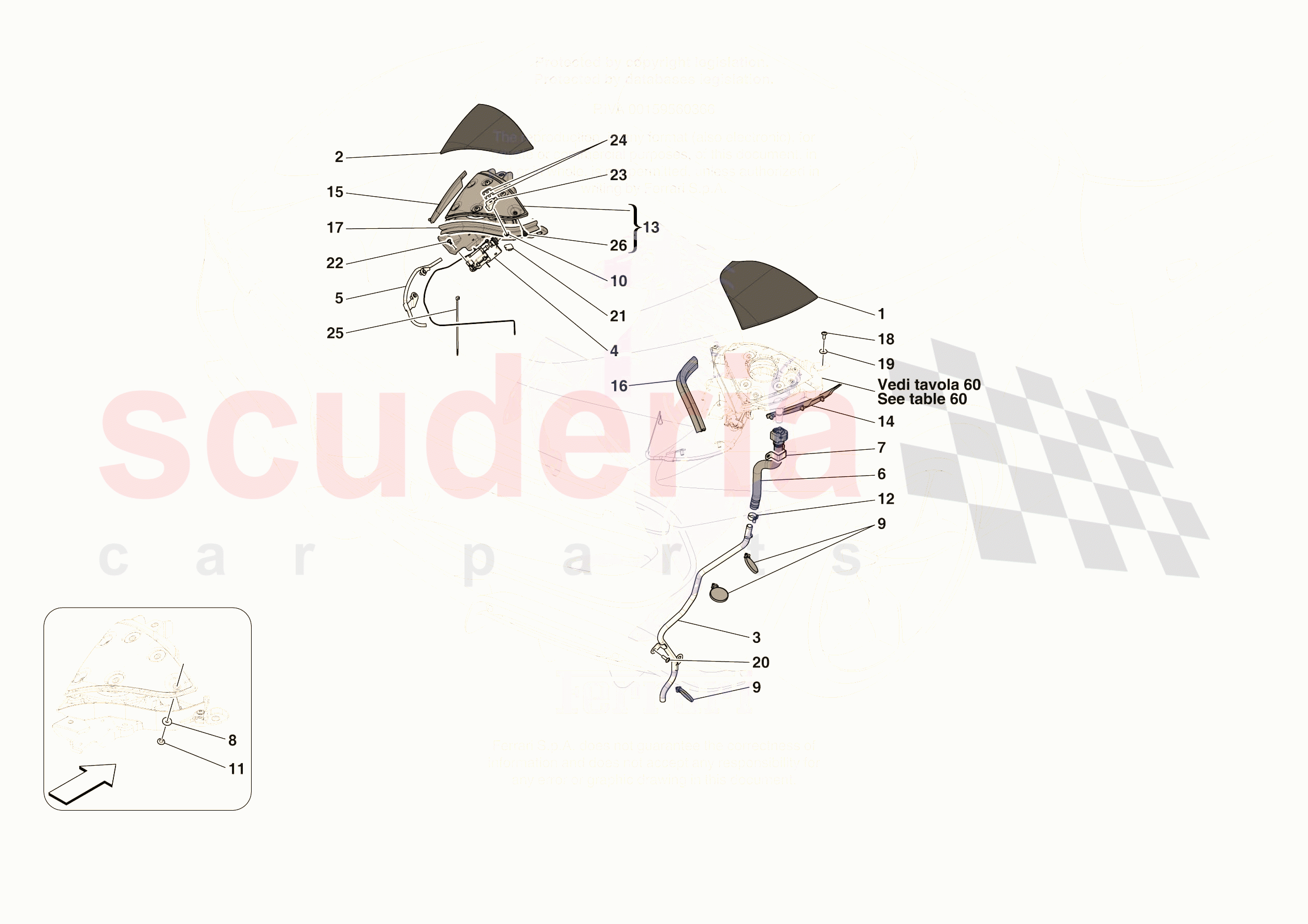 FUEL FILLER SEAT of Ferrari Ferrari 296 GTS Europe RH
