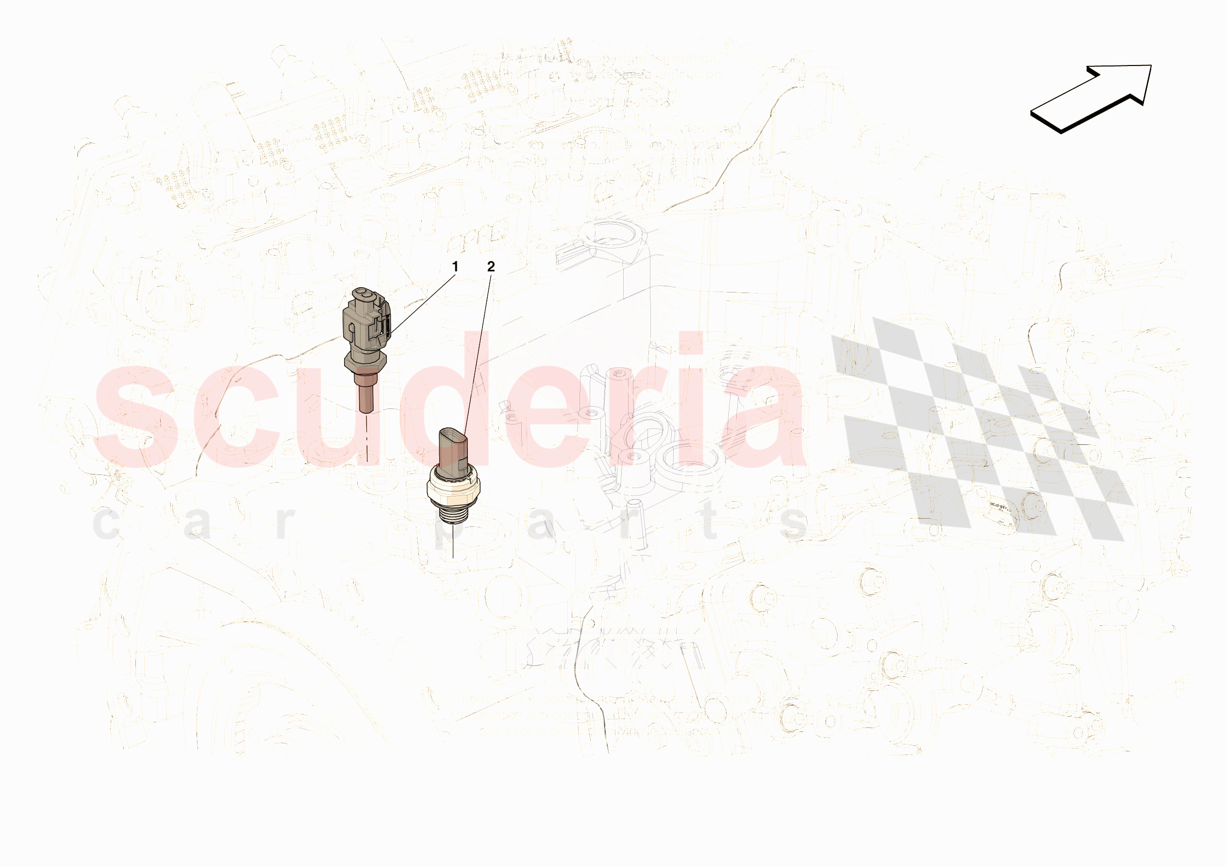 ENGINE TEMPERATURE AND PRESSURE REGULATORS of Ferrari Ferrari 296 GTS USA