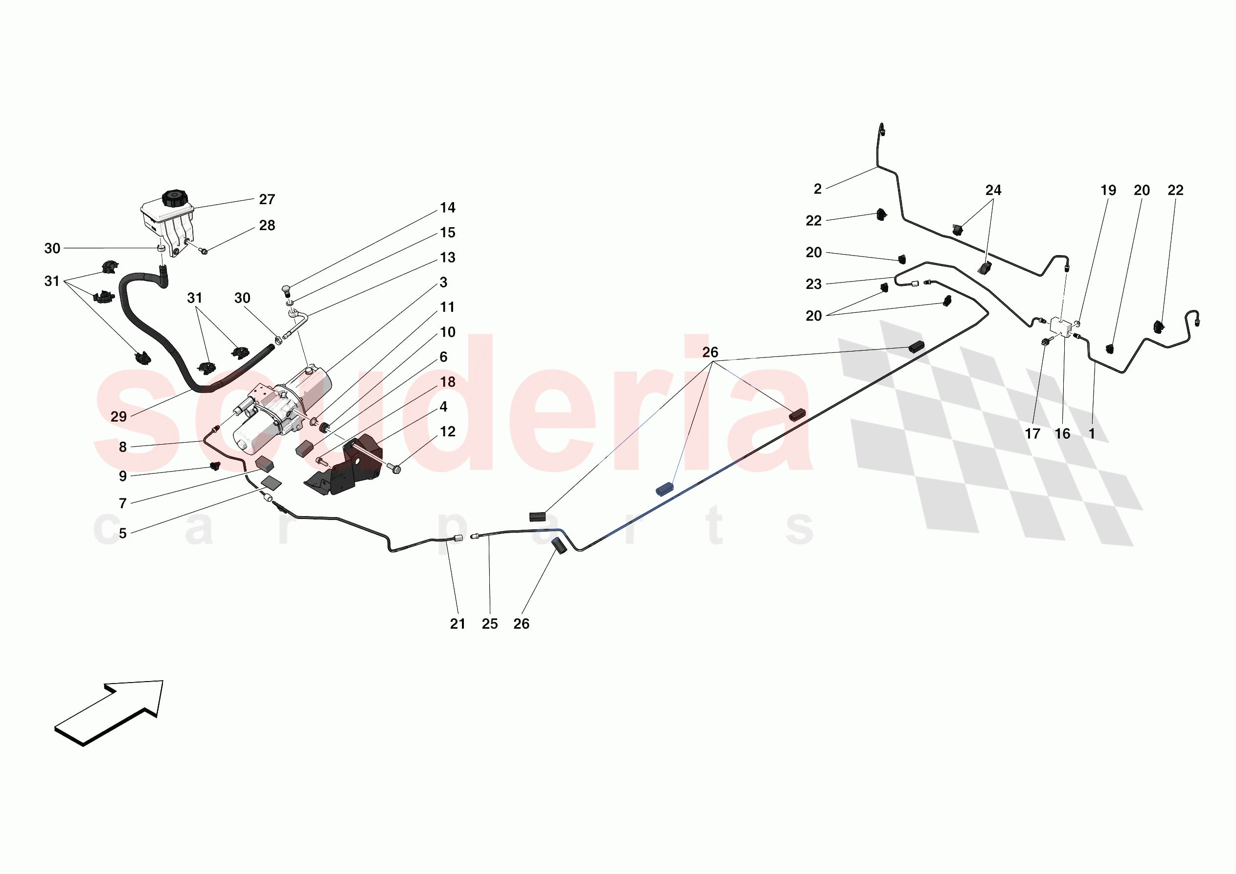 LIFTING THE VEHICLE of Ferrari Ferrari 488 Pista Europe