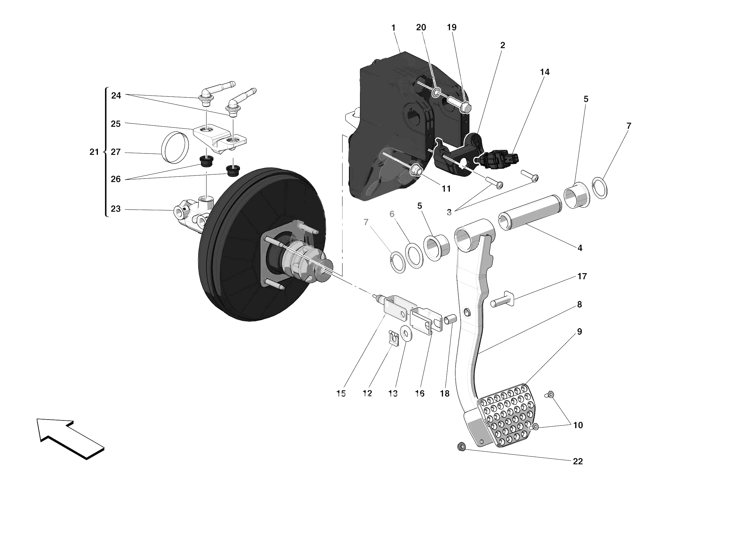 PEDAL BOARD of Ferrari Ferrari 488 Pista Europe