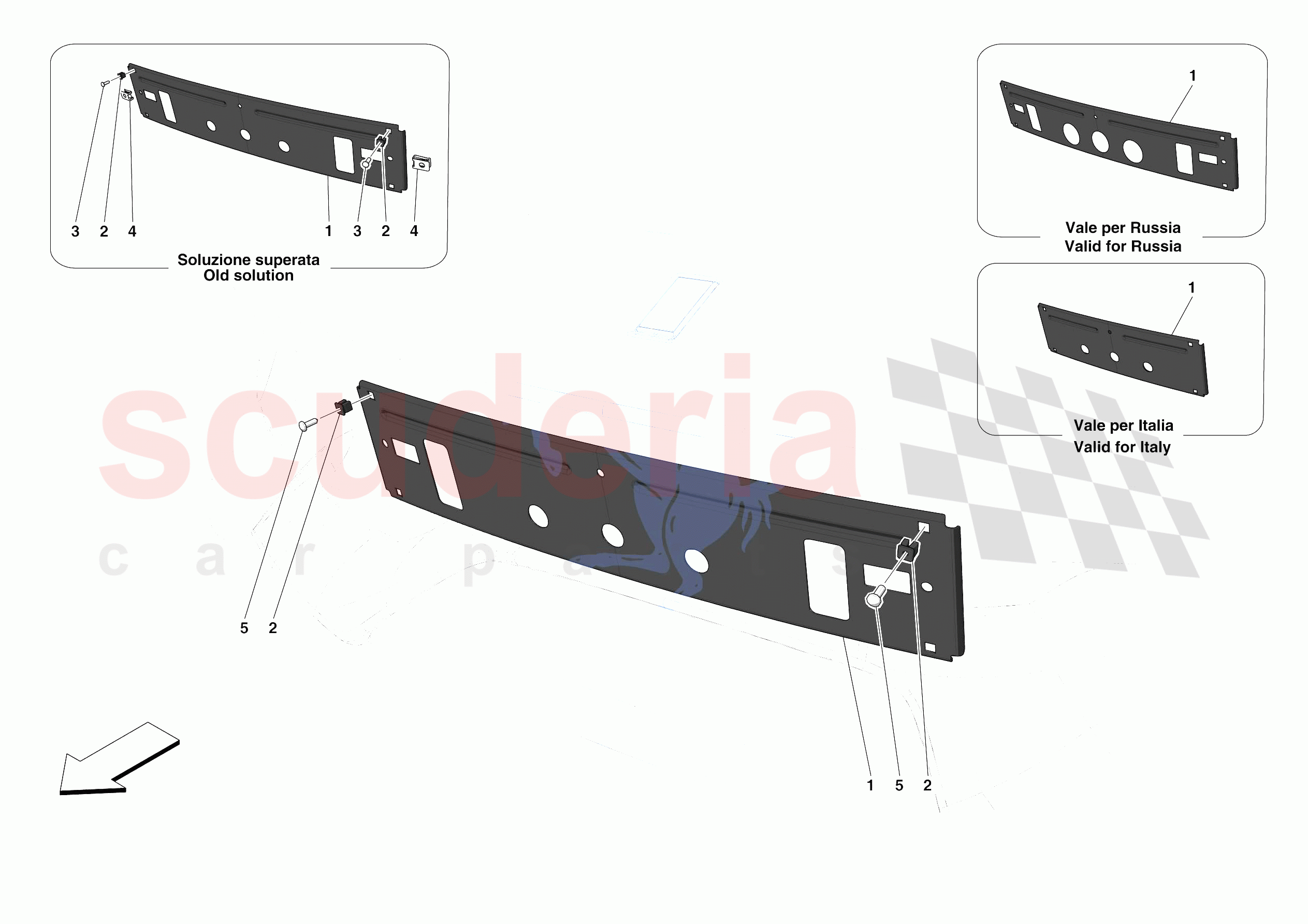 INSTALLING FRONT LICENSE PLATE of Ferrari Ferrari 488 Pista Europe