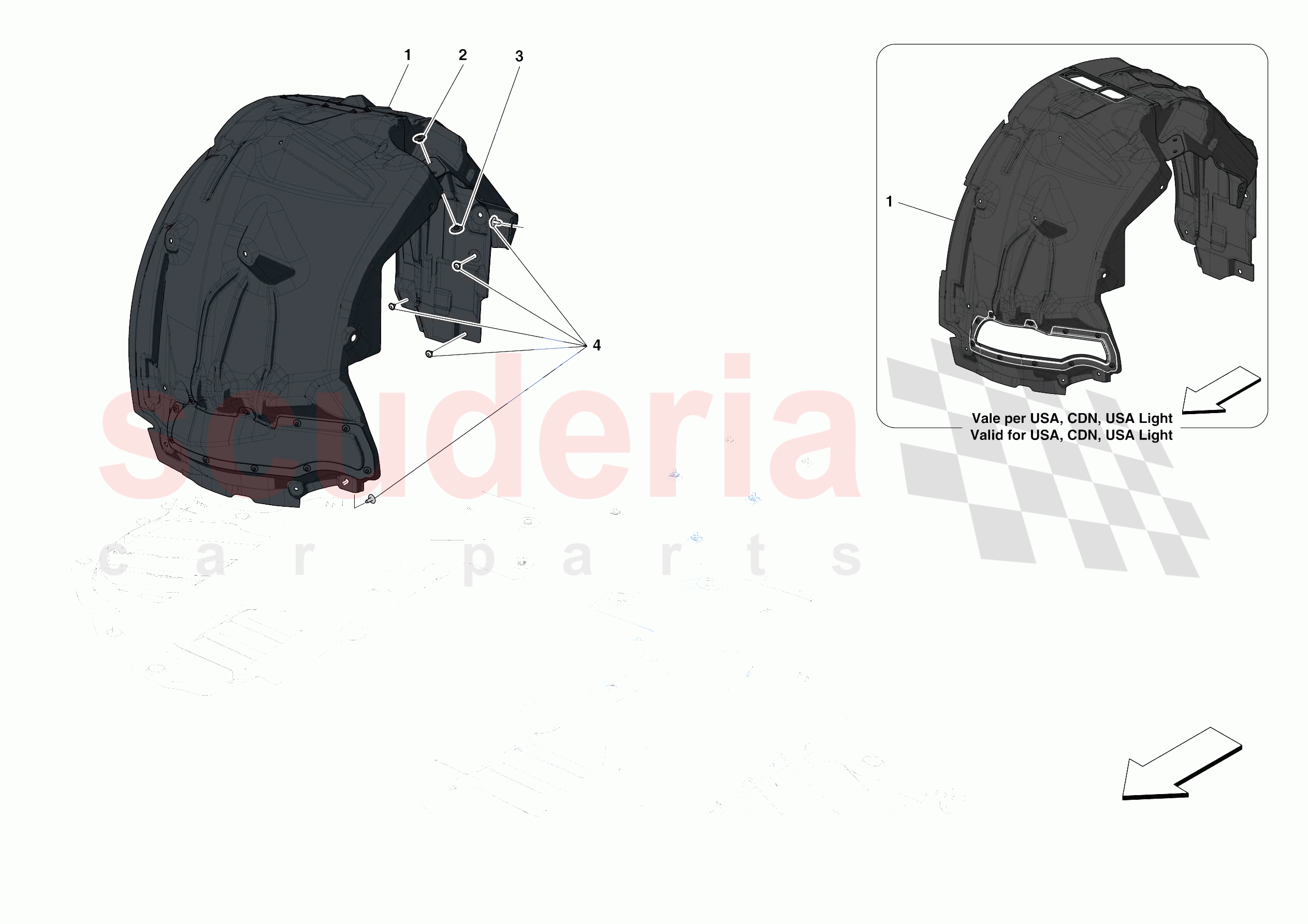 FRONT WHEELHOUSE of Ferrari Ferrari 488 Pista Spider Europe