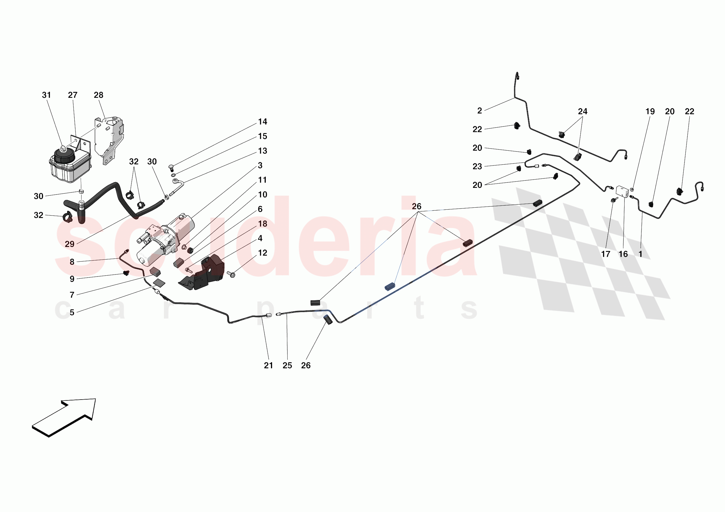 LIFTING THE VEHICLE of Ferrari Ferrari 488 Pista Spider Europe RH