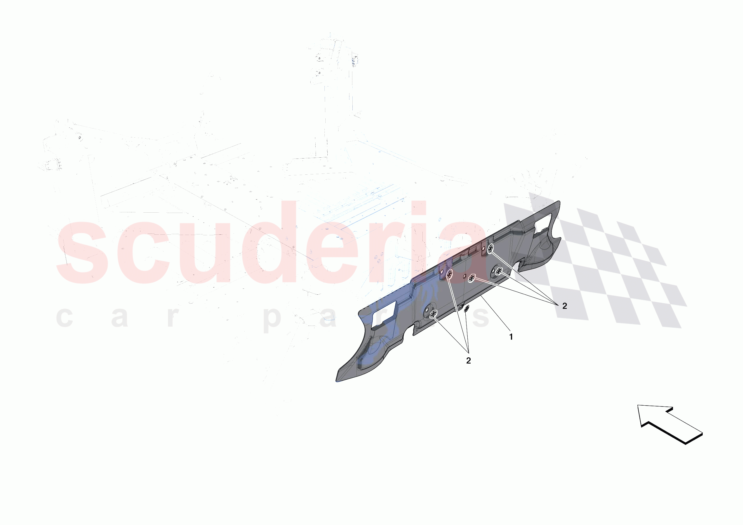 ENGINE COMPARTMENT INSULATION of Ferrari Ferrari 488 Pista Spider USA