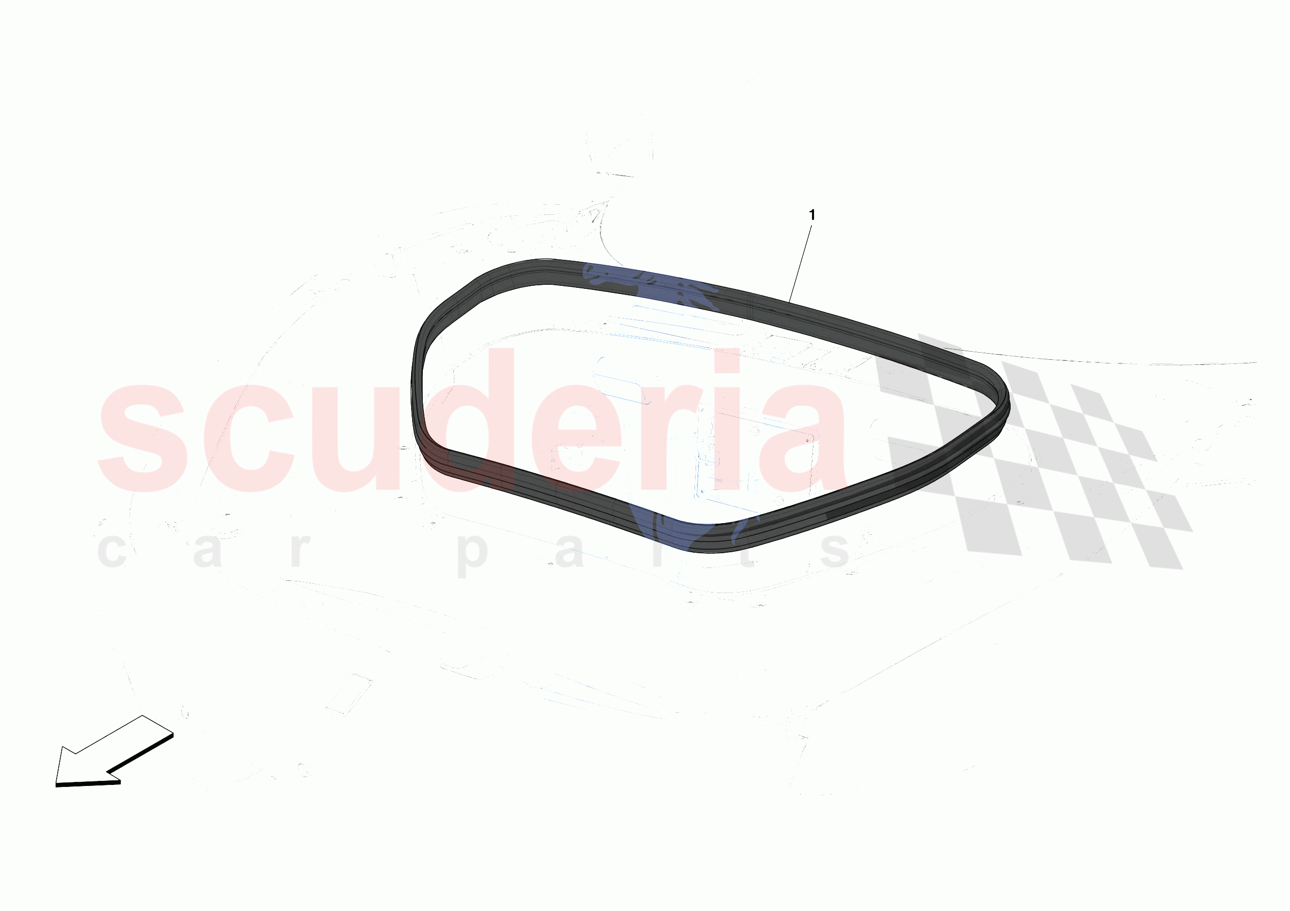 FRONT LID SEALS of Ferrari Ferrari 488 Pista Spider USA