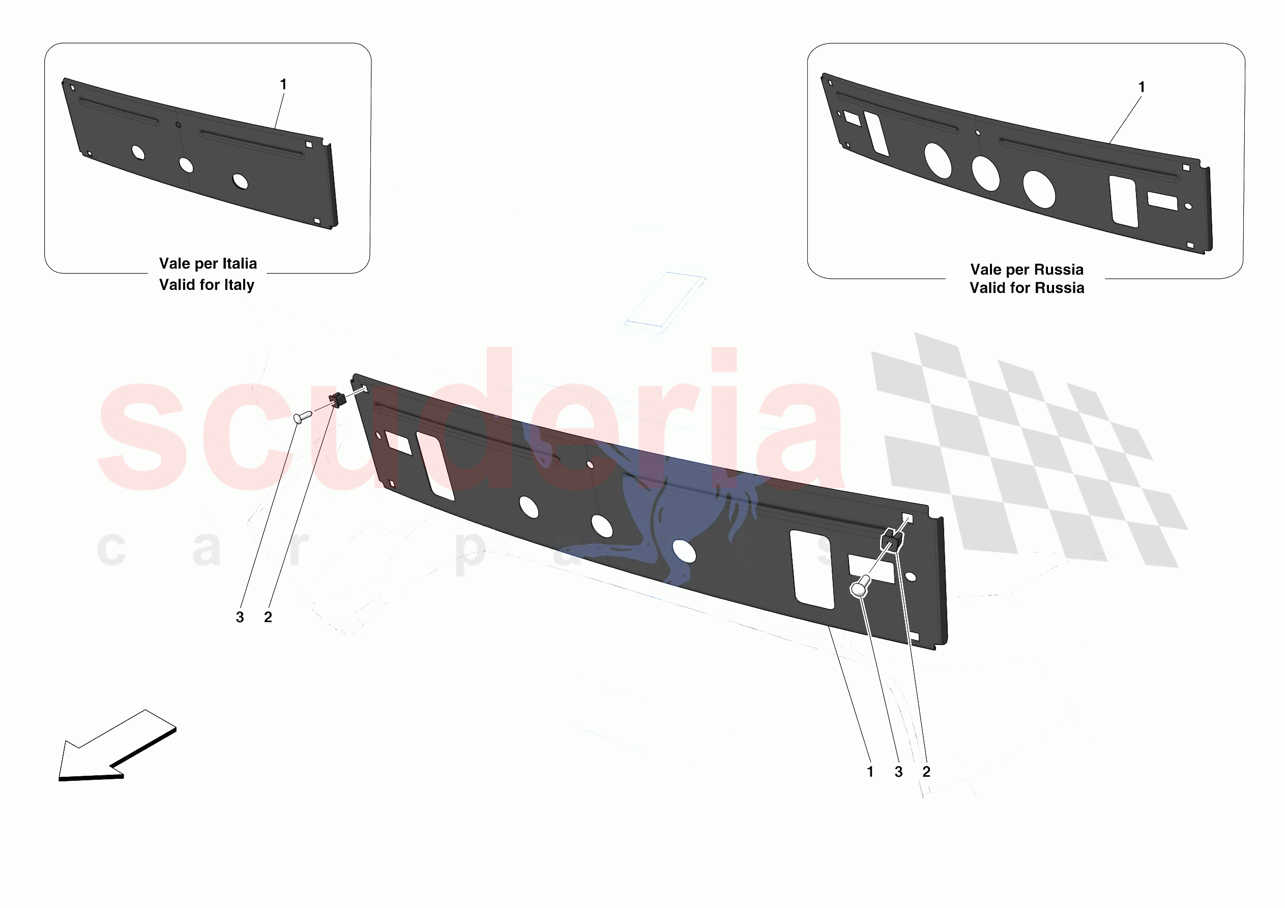 INSTALLING FRONT LICENSE PLATE of Ferrari Ferrari 488 Pista Spider USA