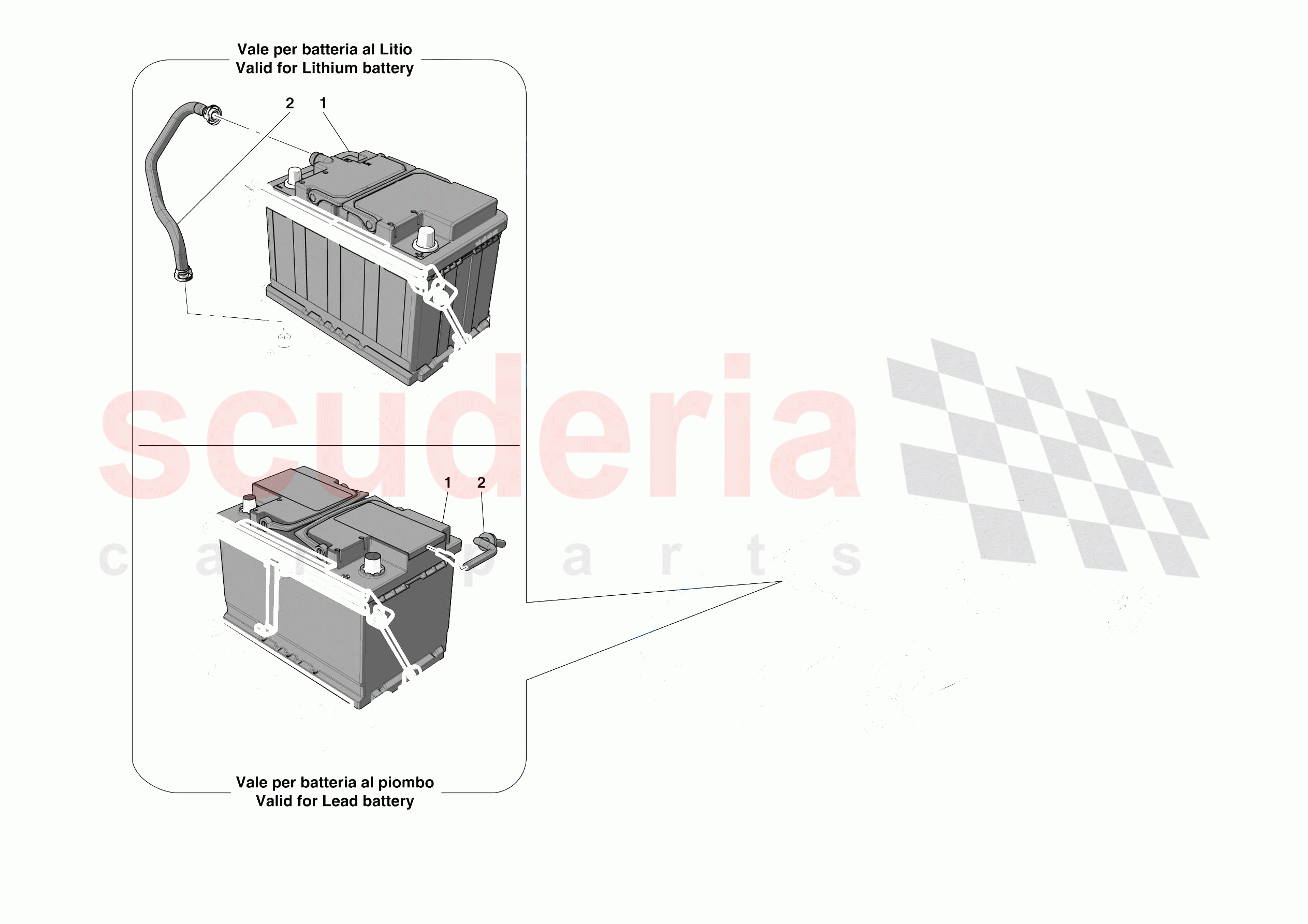 BATTERIES of Ferrari Ferrari 488 Pista Spider USA