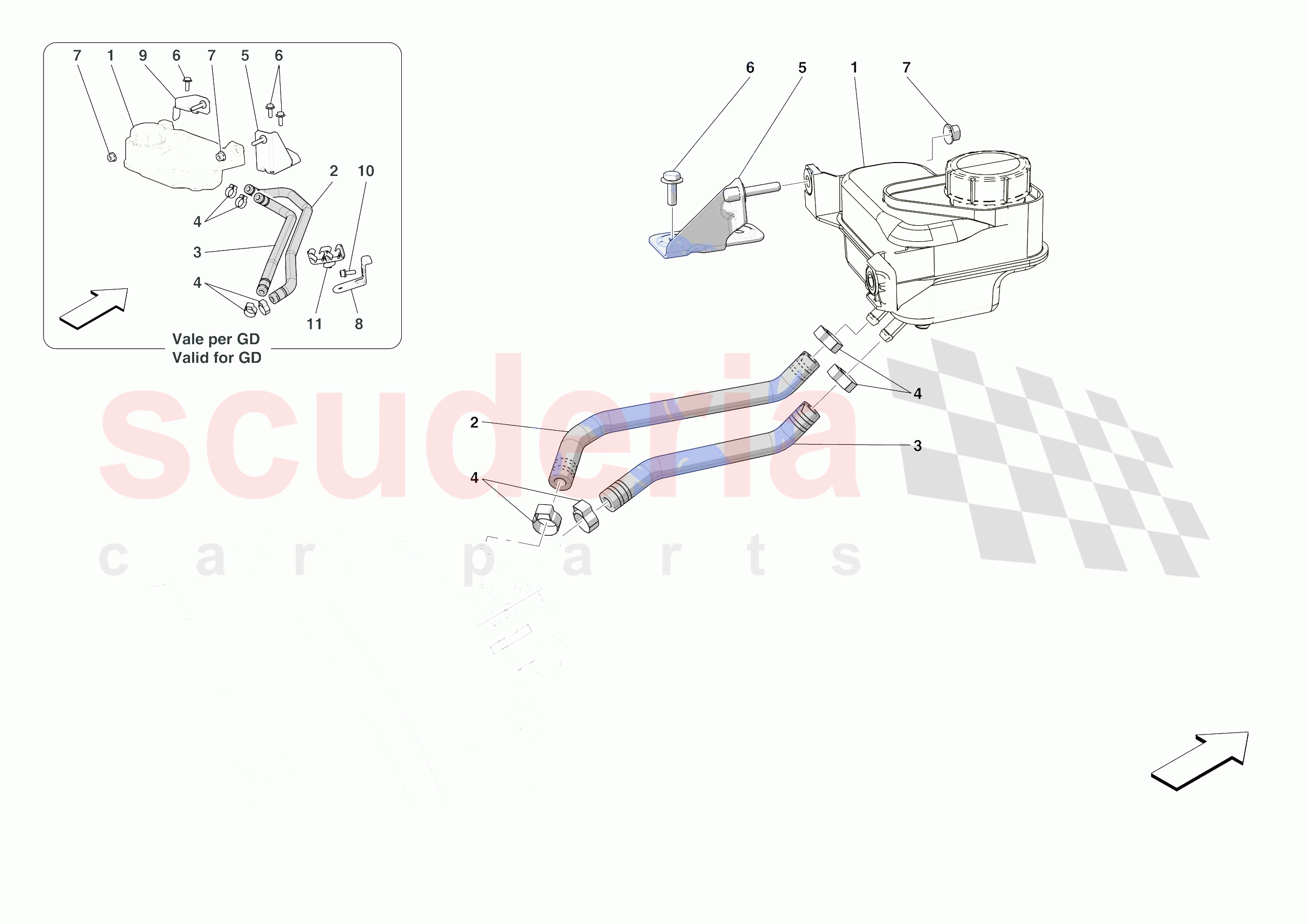 BRAKE MASTER CYLINDER RESERVOIR of Ferrari Ferrari 812 Competizione A Europe