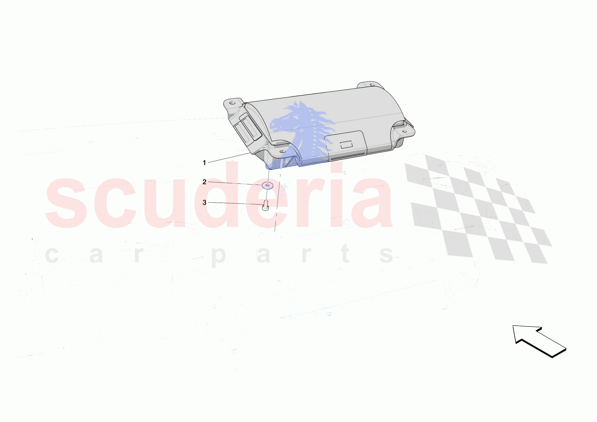 DASHBOARD - PASSENGER AIRBAG of Ferrari Ferrari 812 Competizione A Europe