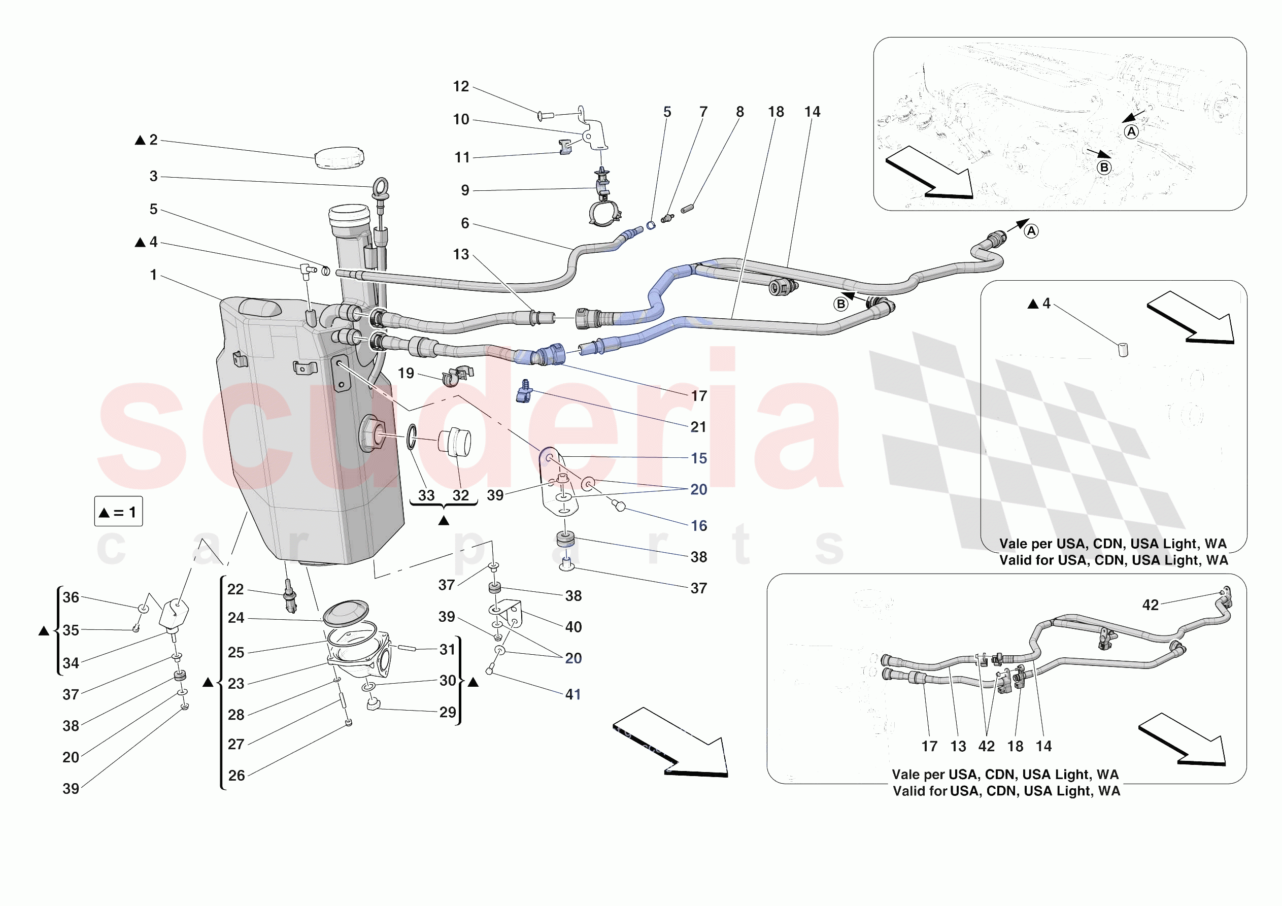 ENGINE OIL RADIATOR AND TANK of Ferrari Ferrari 812 Competizione A USA